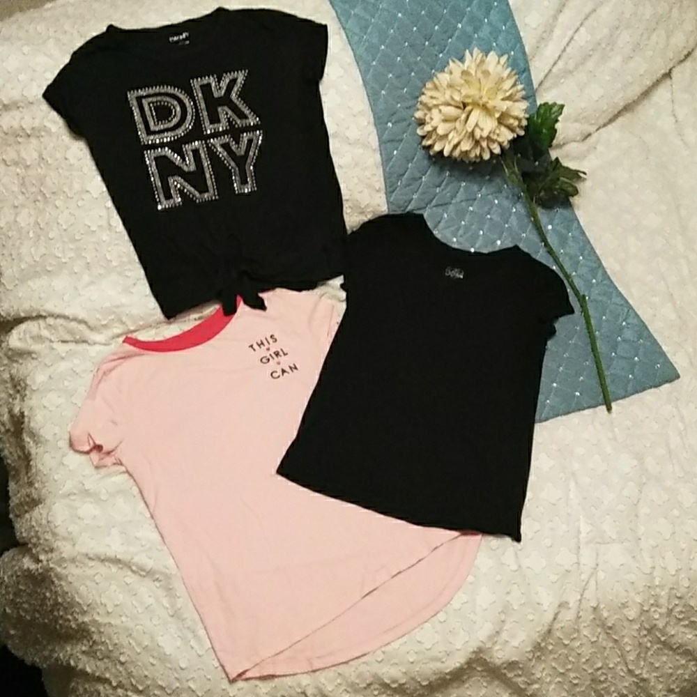 DKNY Justice Old Navy black / pink Sz 10-12 Bundle